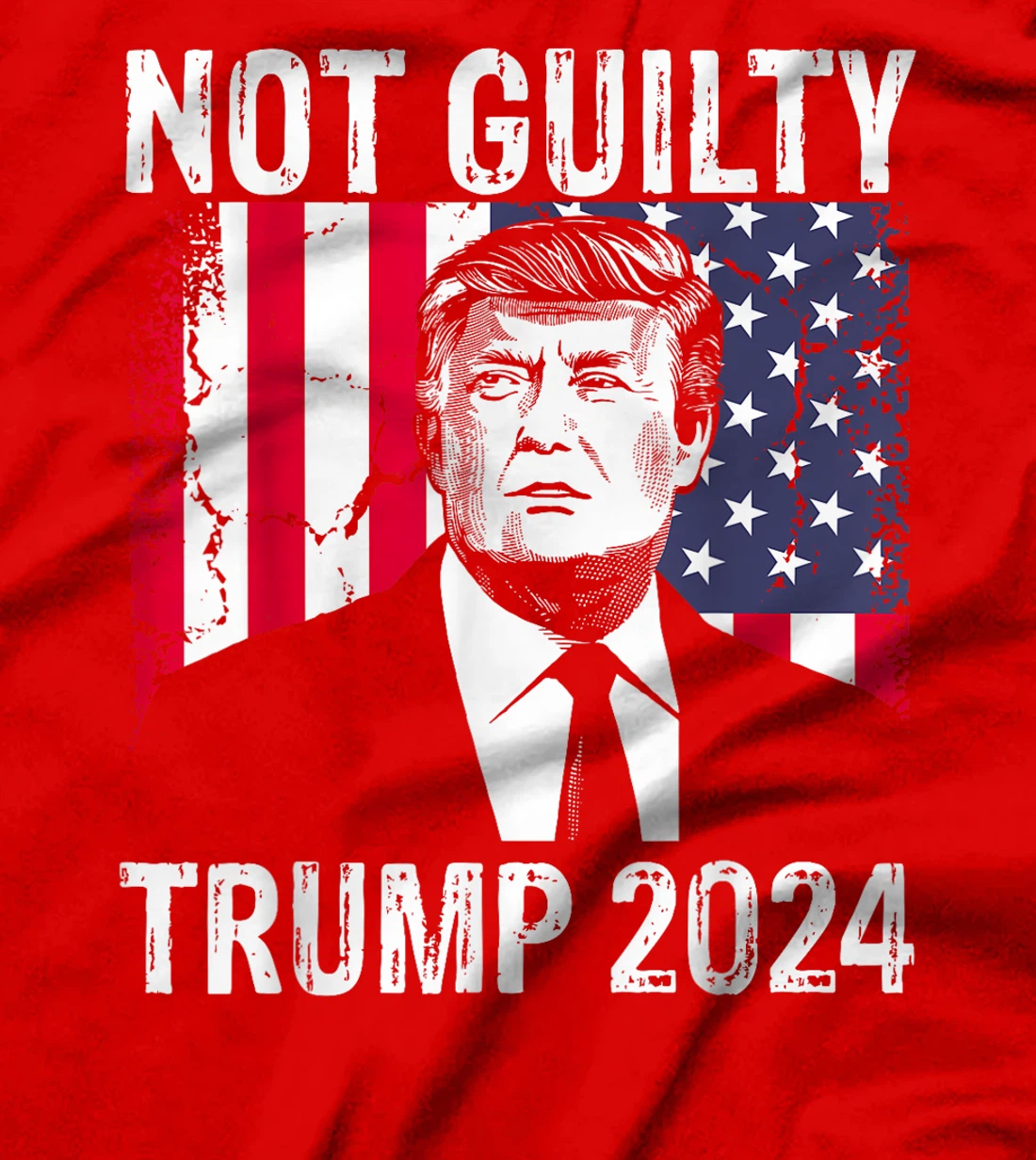 Trump Not Guilty 2024 Free Trump T-Shirt