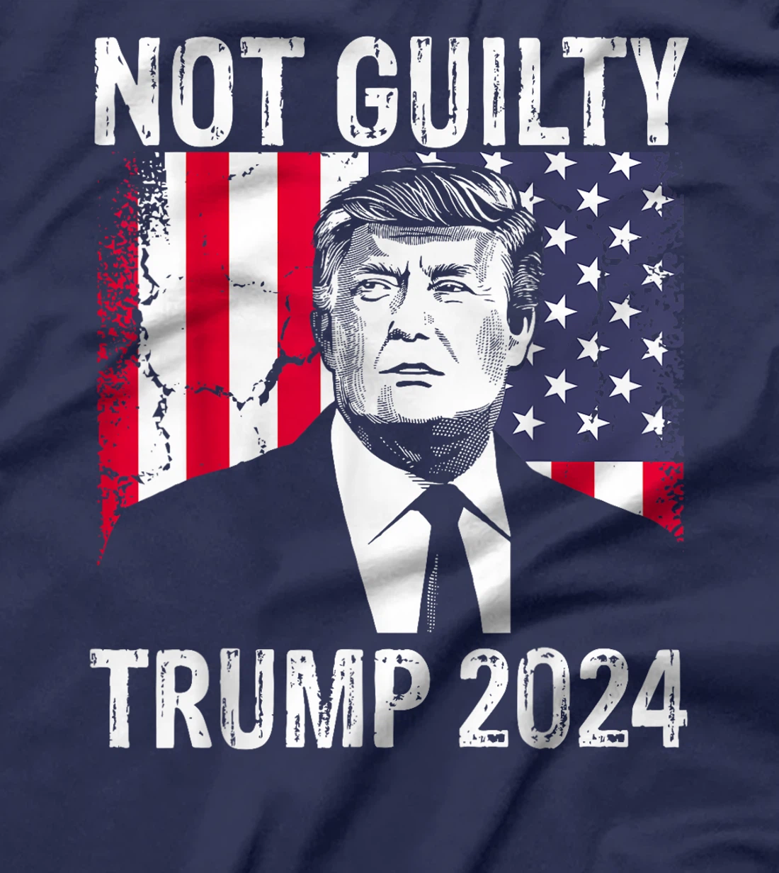 Trump Not Guilty 2024 Free Trump T-Shirt
