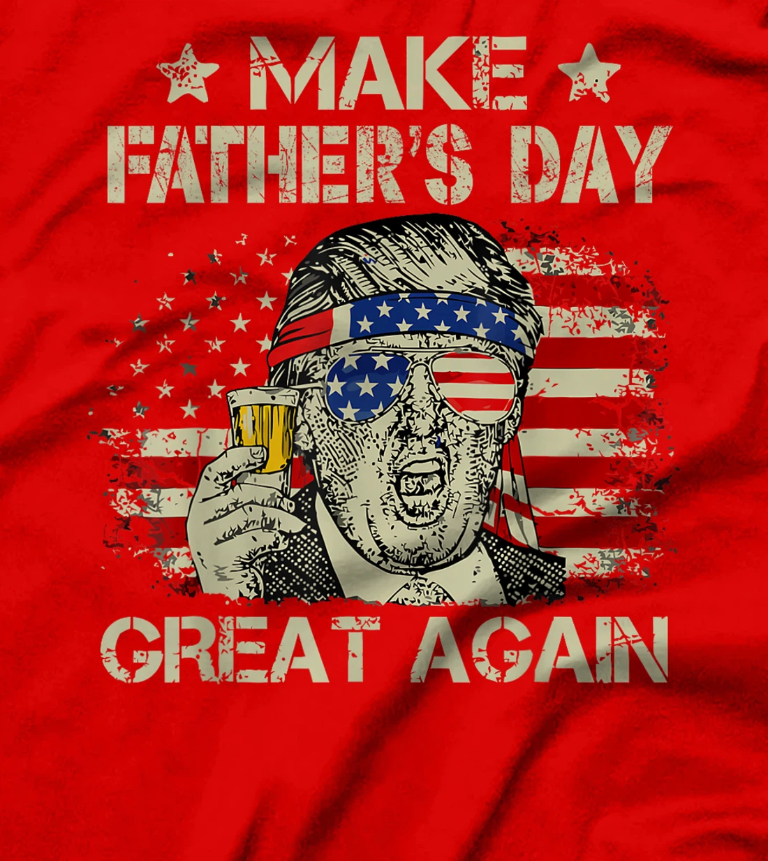 Make Father's Day Great Again Dad ltsp Funny Donald Trump T-Shirt