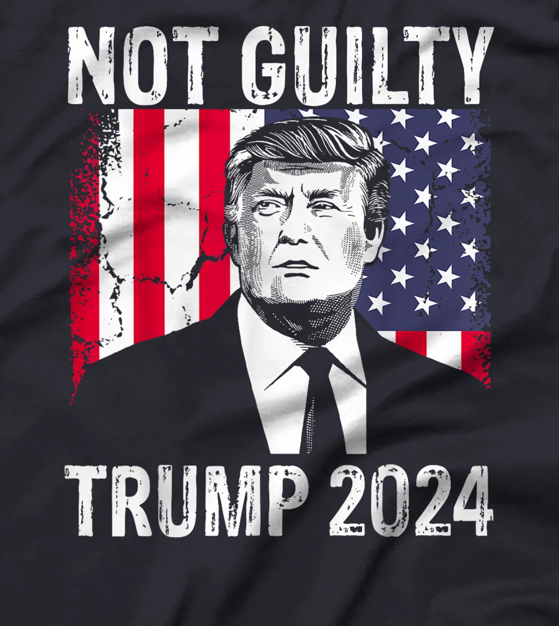 Trump Not Guilty 2024 Free Trump T-Shirt