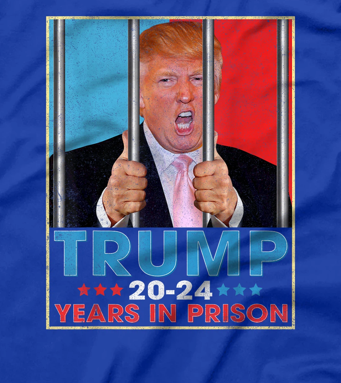 Retro Vintage Trump 20-24 Years in Prison Funny Anti-Trump T-Shirt