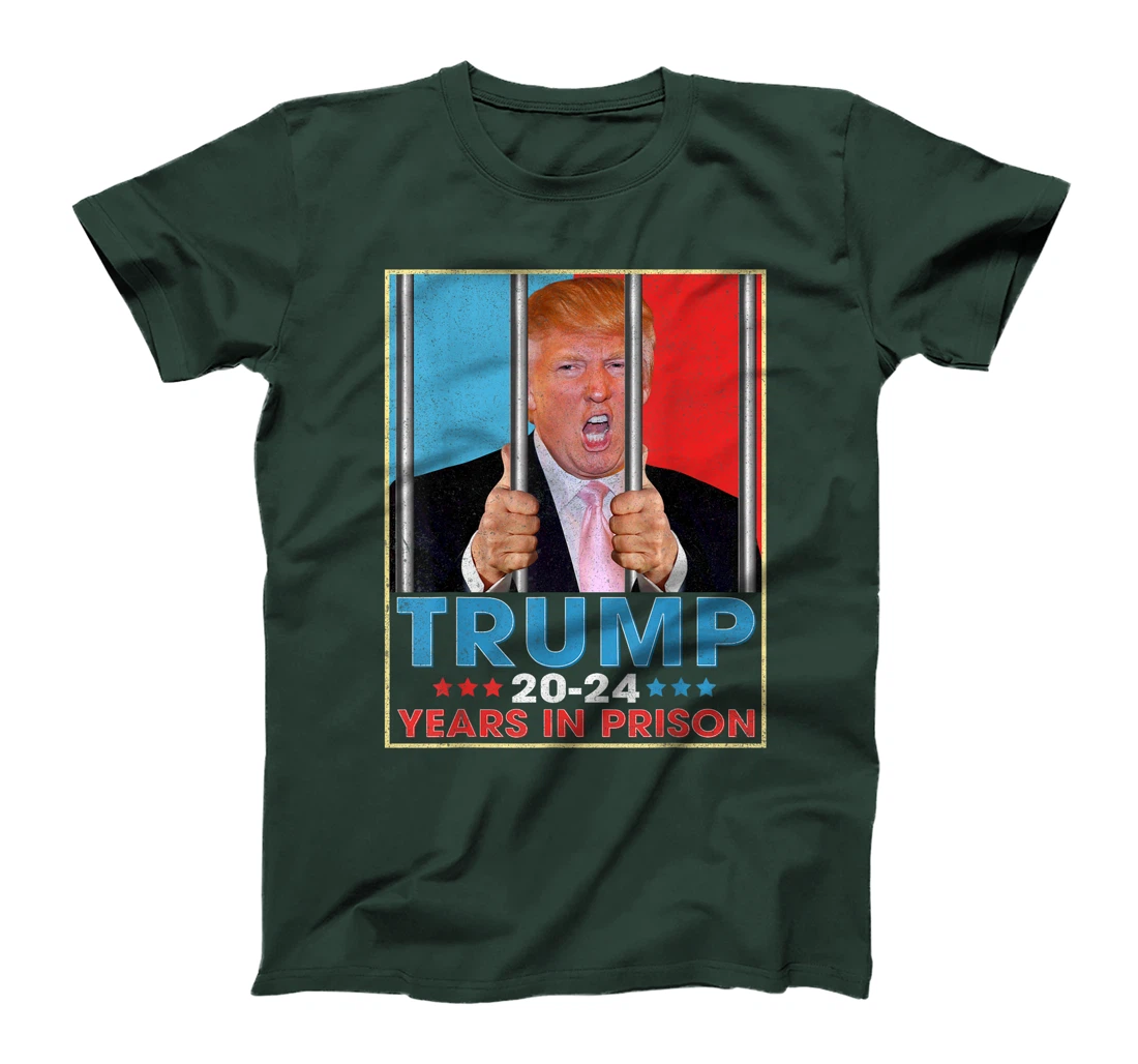Retro Vintage Trump 20-24 Years in Prison Funny Anti-Trump T-Shirt