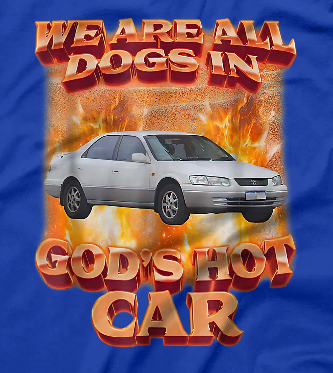 We Are All Dogs In God's Hot Car Funny T-Shirt