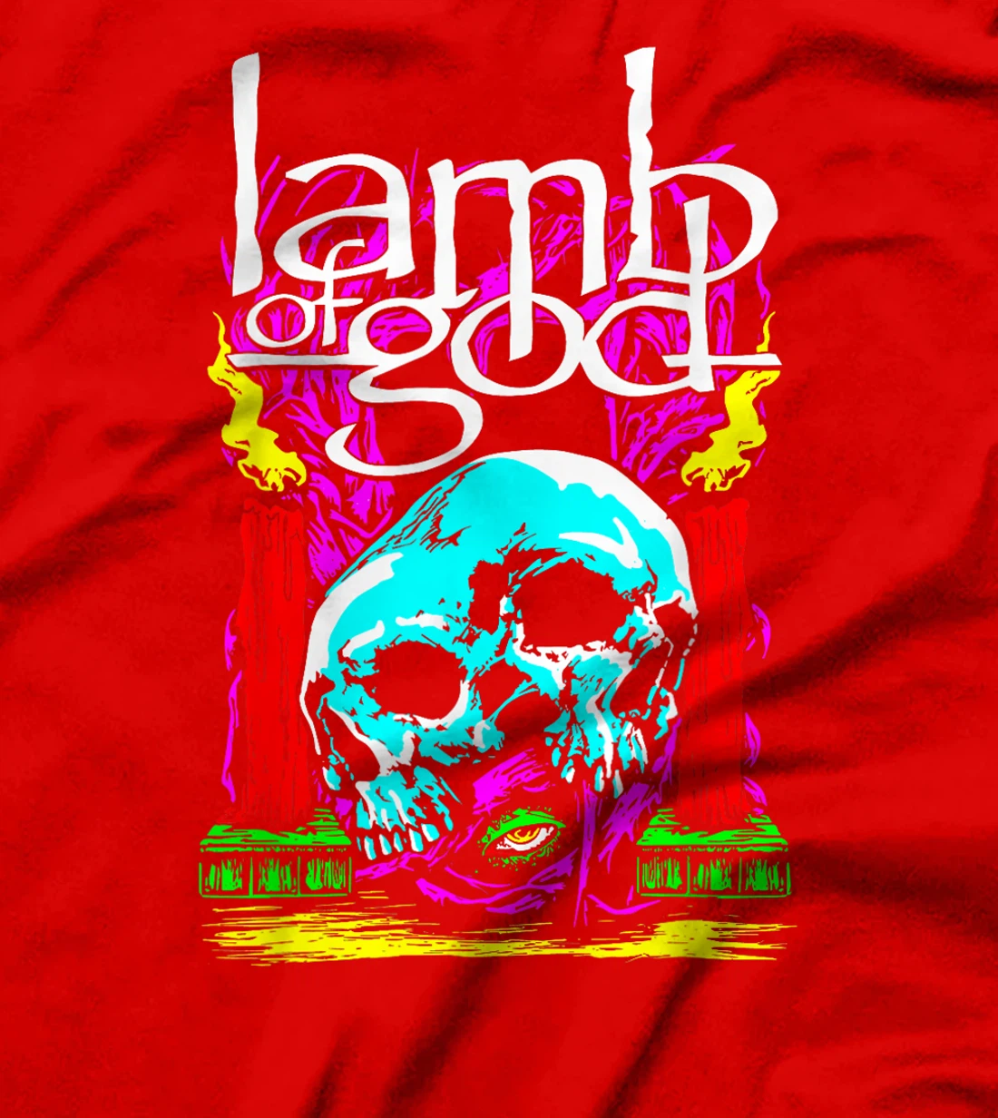 Lamb of God – Candle Skull T-Shirt