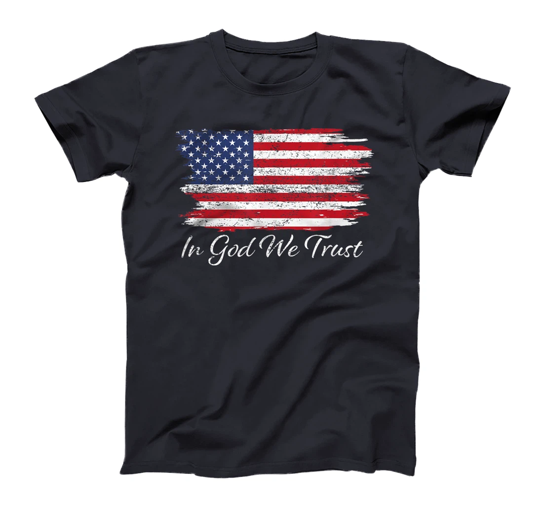 In God We Trust US Flag Patriotic T-Shirt