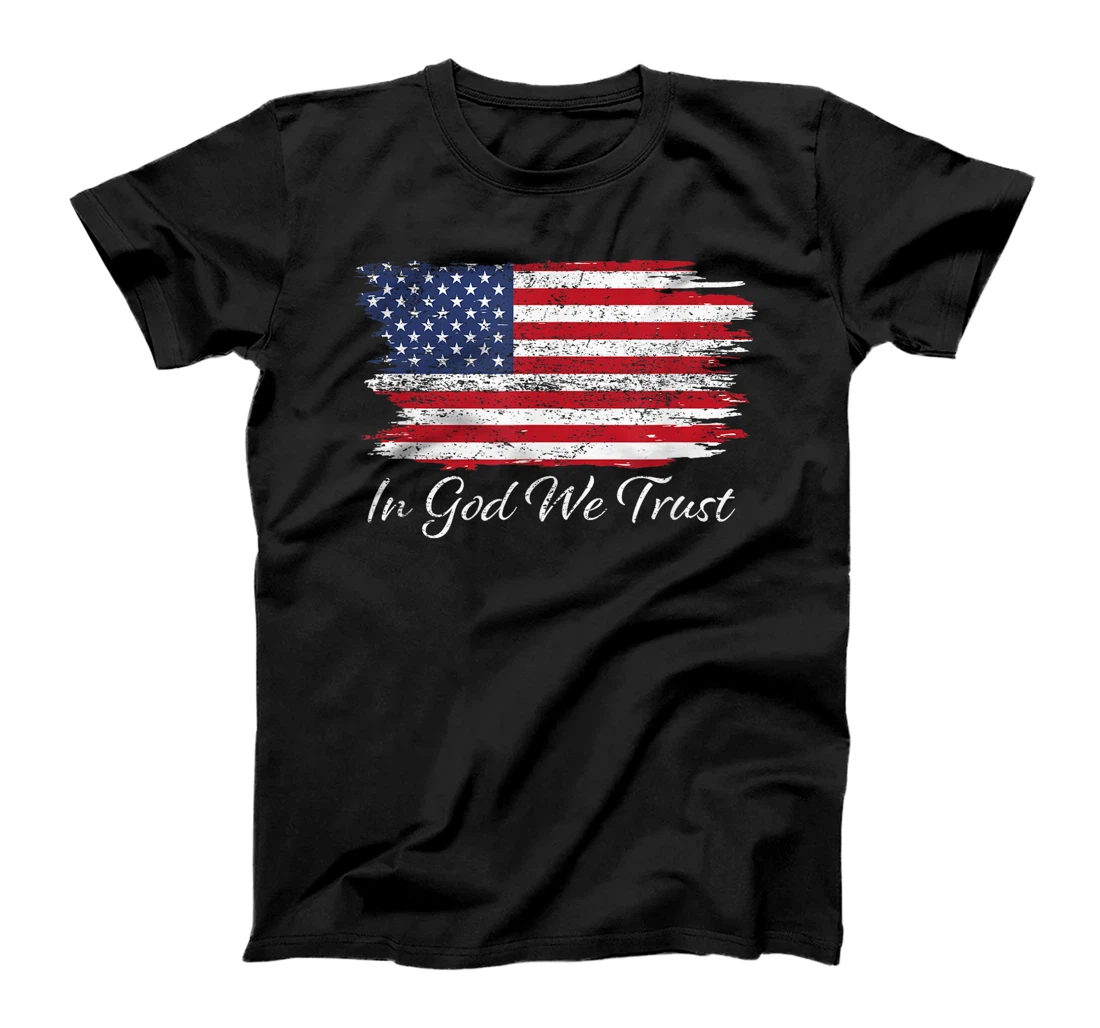 In God We Trust US Flag Patriotic T-Shirt