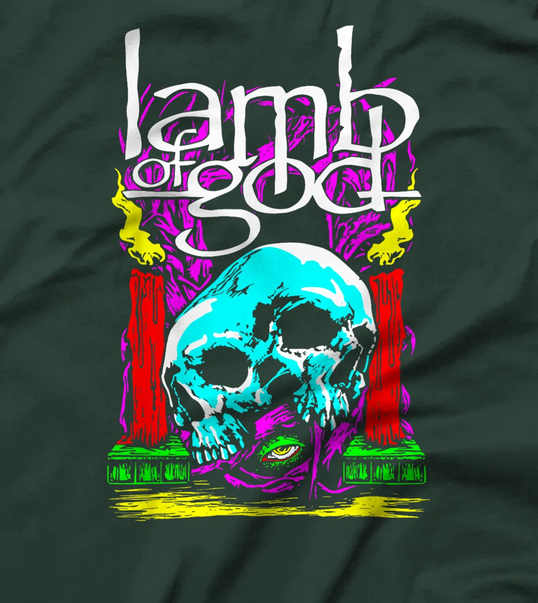 Lamb of God – Candle Skull T-Shirt