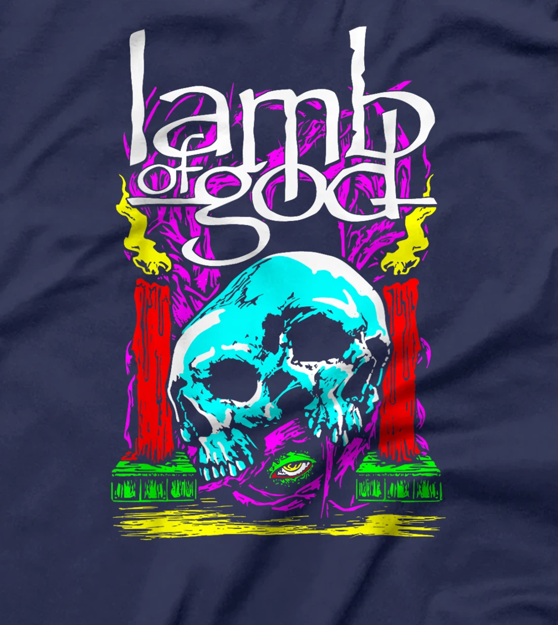 Lamb of God – Candle Skull T-Shirt