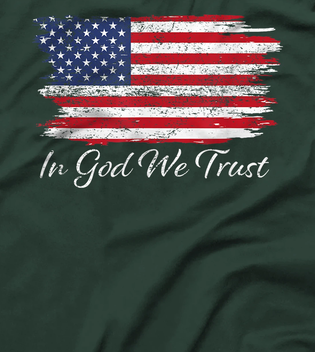 In God We Trust US Flag Patriotic T-Shirt