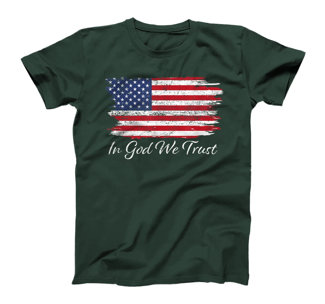 In God We Trust US Flag Patriotic T-Shirt