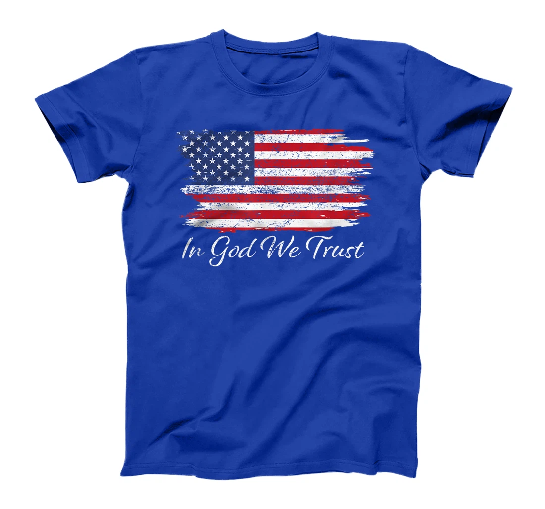In God We Trust US Flag Patriotic T-Shirt