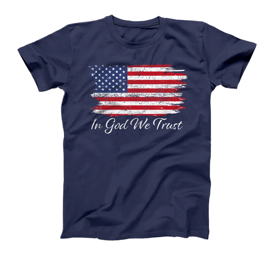 In God We Trust US Flag Patriotic T-Shirt