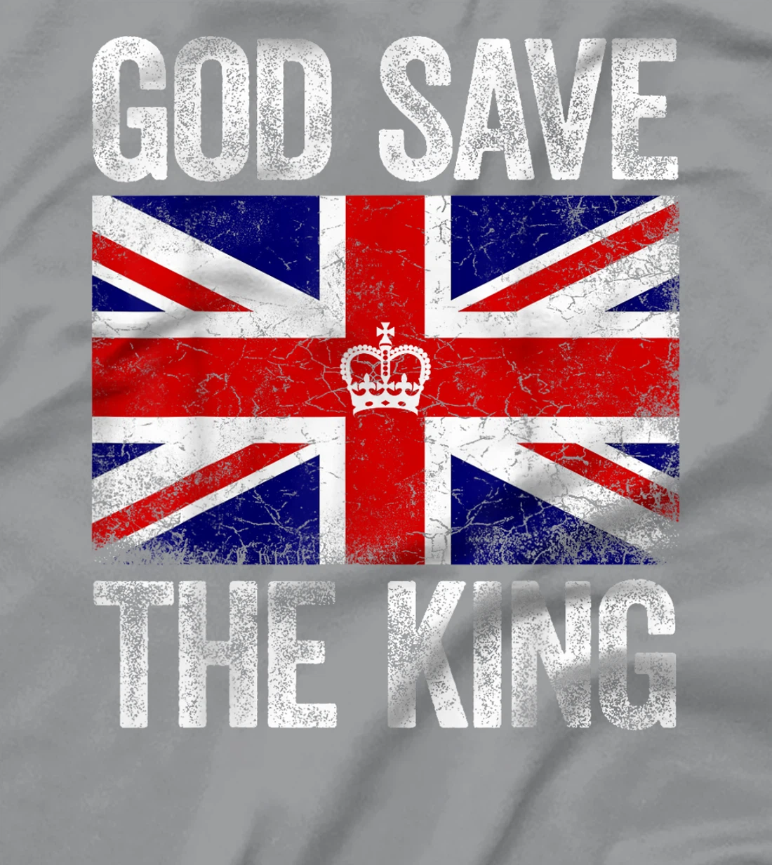 God Save The King Charles III.Tee UK Flag Top King Charles T-Shirt