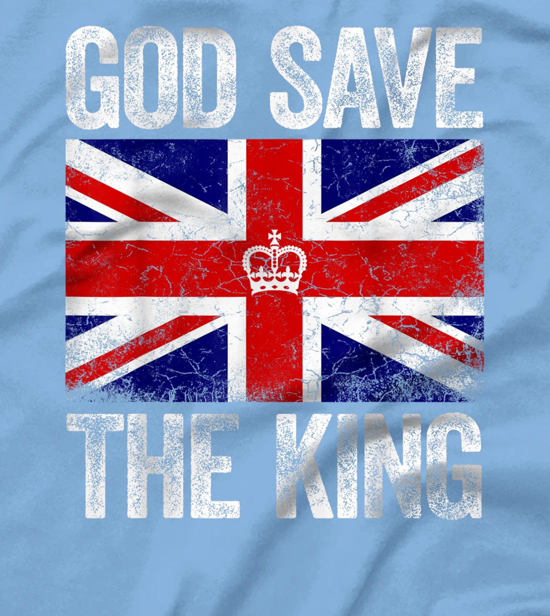 God Save The King Charles III.Tee UK Flag Top King Charles T-Shirt