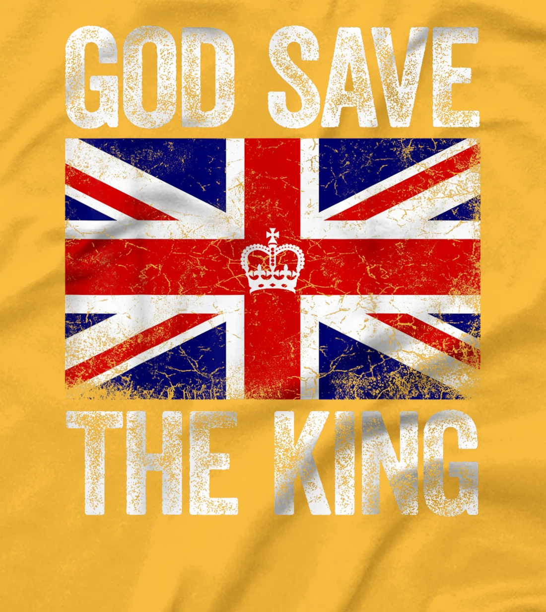 God Save The King Charles III.Tee UK Flag Top King Charles T-Shirt