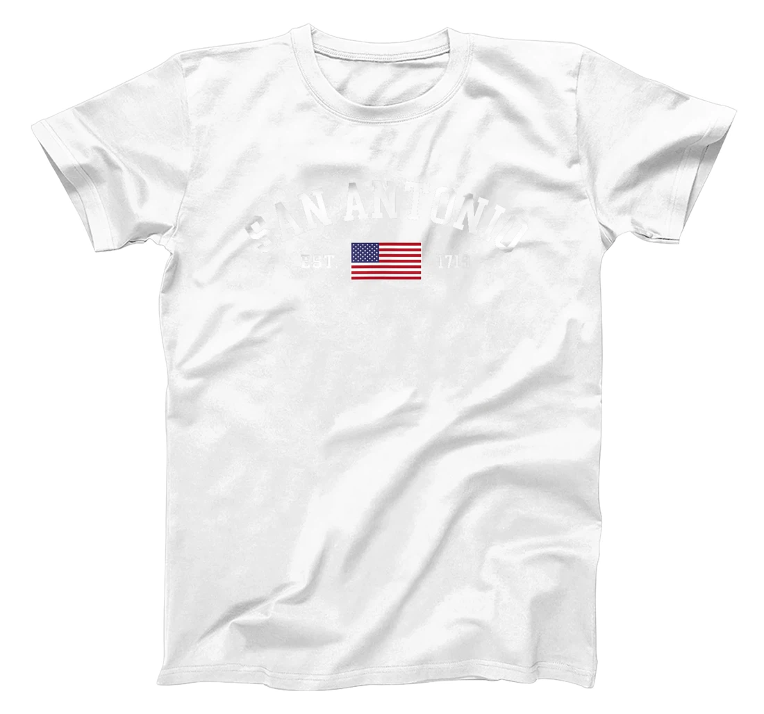 San Antonio Texas July 4th US Flag Patriotic Mens Womens T-Shirt