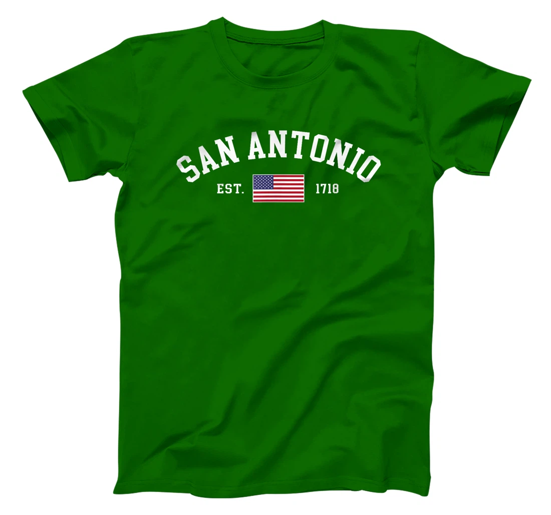 San Antonio Texas July 4th US Flag Patriotic Mens Womens T-Shirt