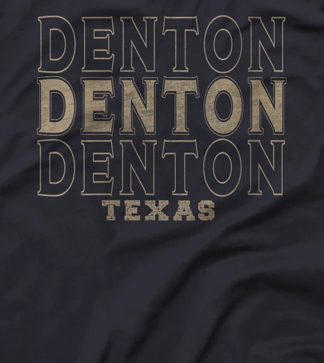 Womens Vintage Denton Texas T-Shirt