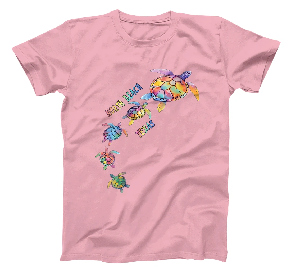 Womens North Beach Texas Texas Sea Turtle Conservation Beach T-Shirt