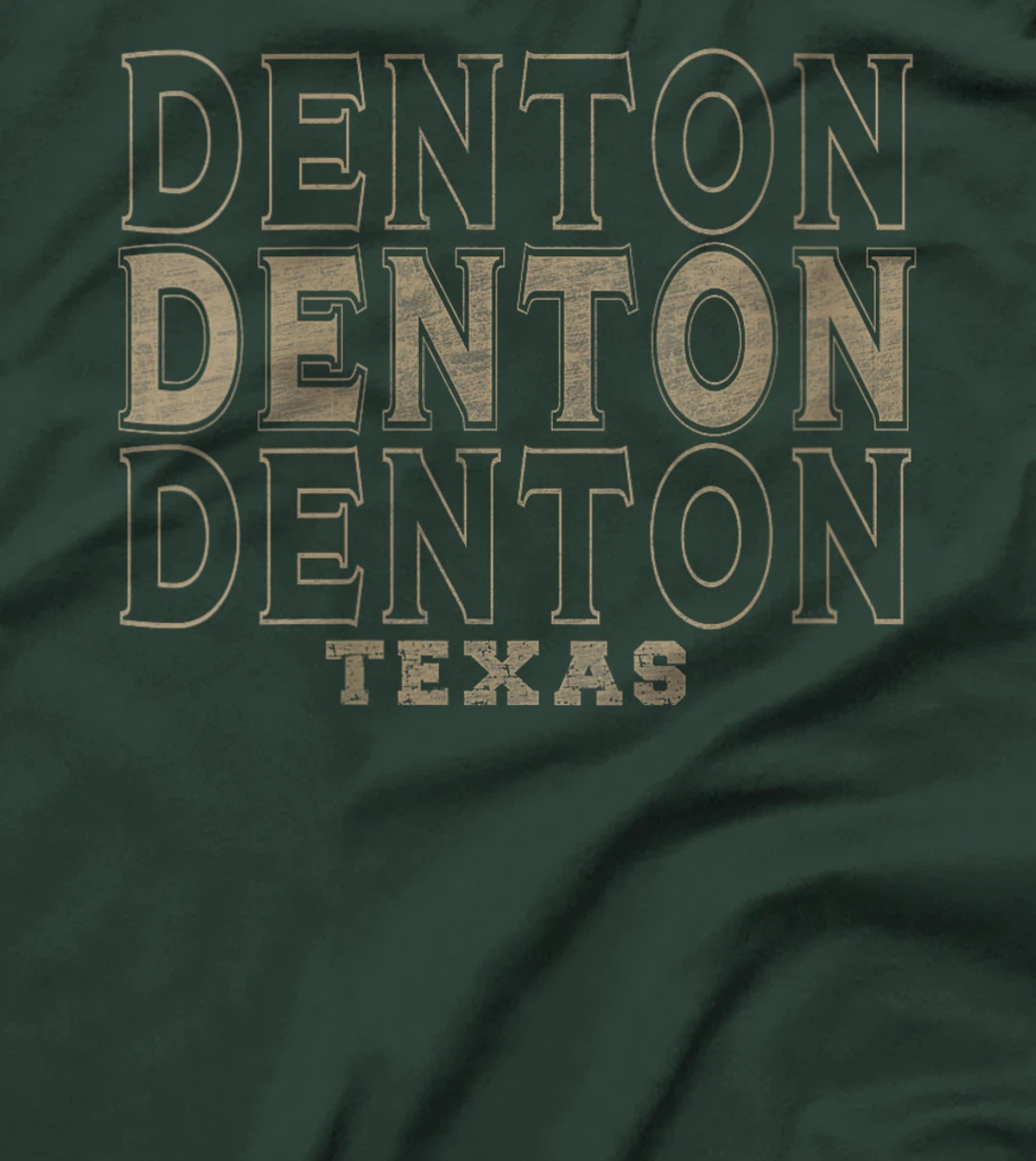 Womens Vintage Denton Texas T-Shirt