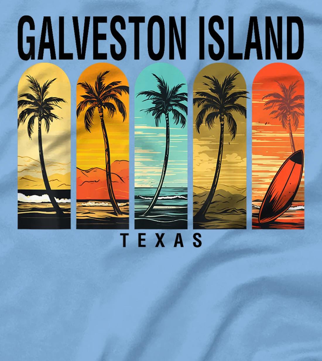 Womens Galveston Island Beach Texas Men Beach Rider Women T-Shirt