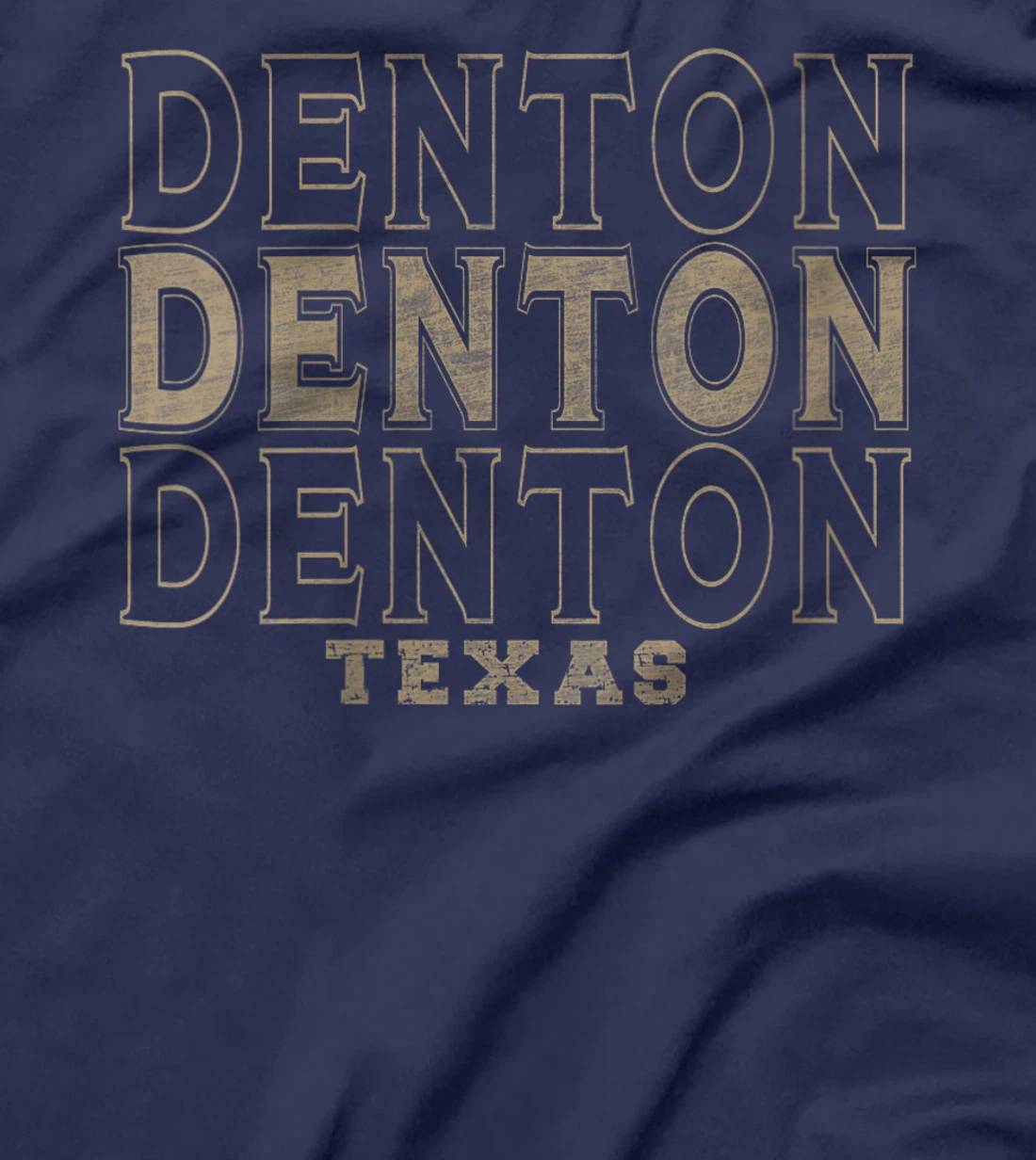 Womens Vintage Denton Texas T-Shirt