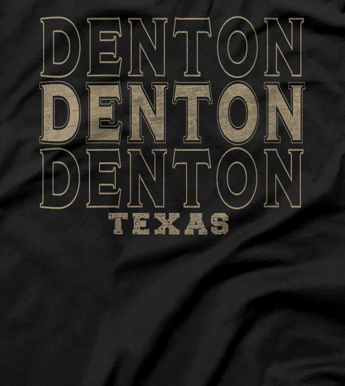 Womens Vintage Denton Texas T-Shirt