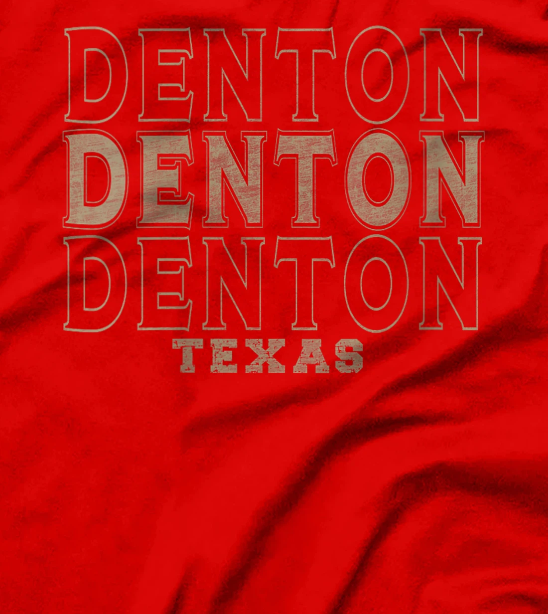 Womens Vintage Denton Texas T-Shirt
