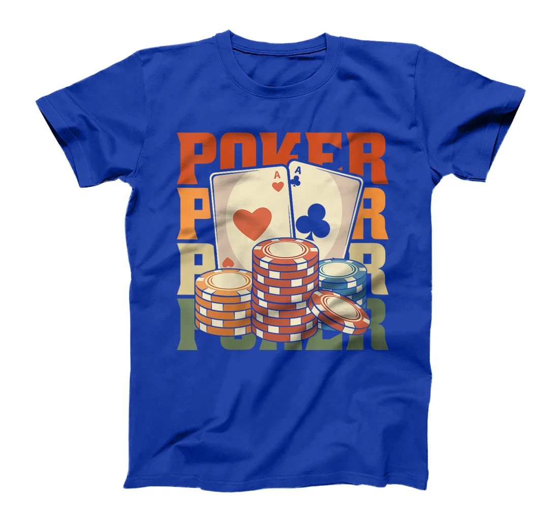 Womens Retro Poker Gambling Cards Gambler - Texas Vintage Poker T-Shirt