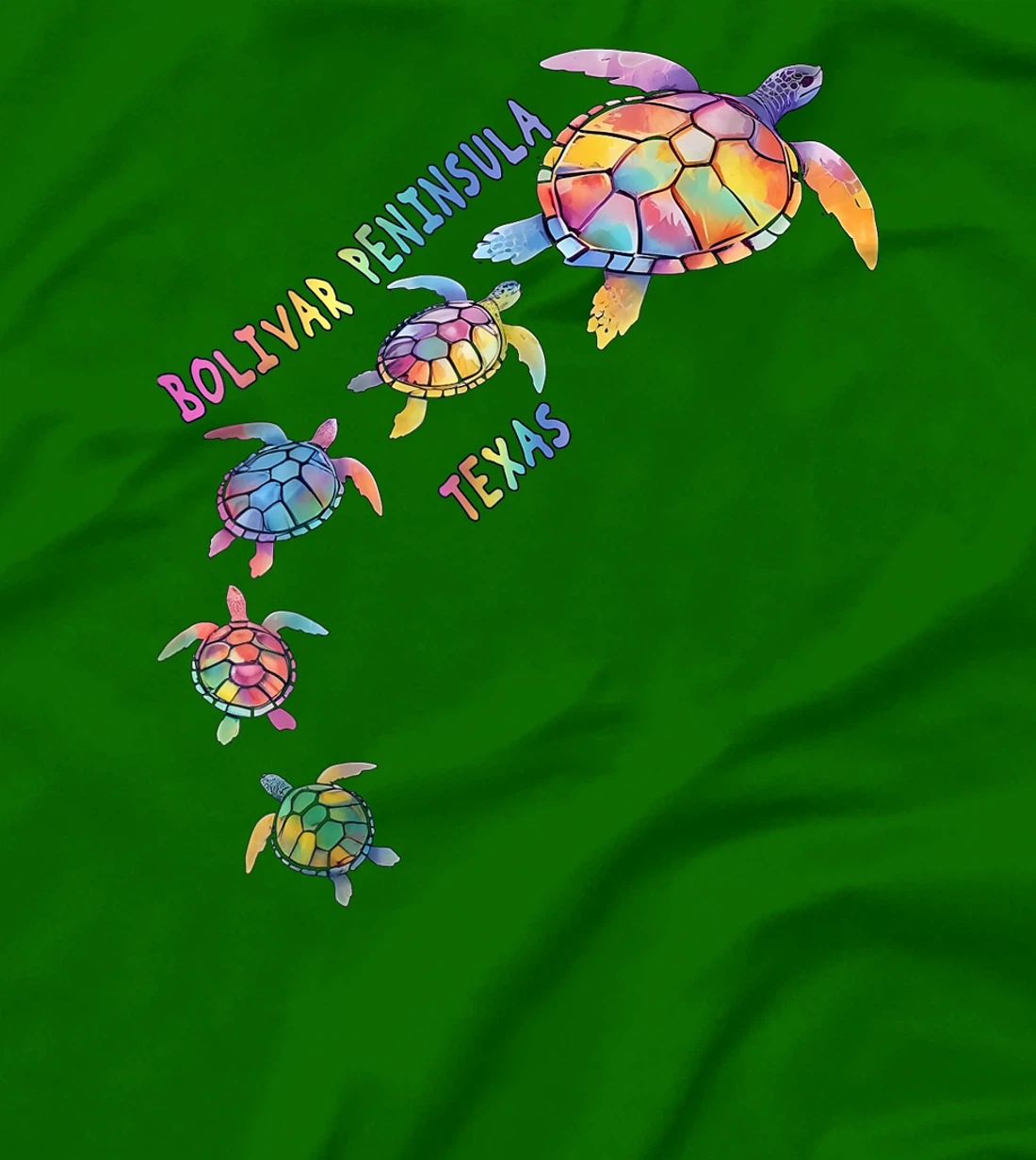 Bolivar Peninsula Texas Sea Turtle Lover Crystal Beach T-Shirt