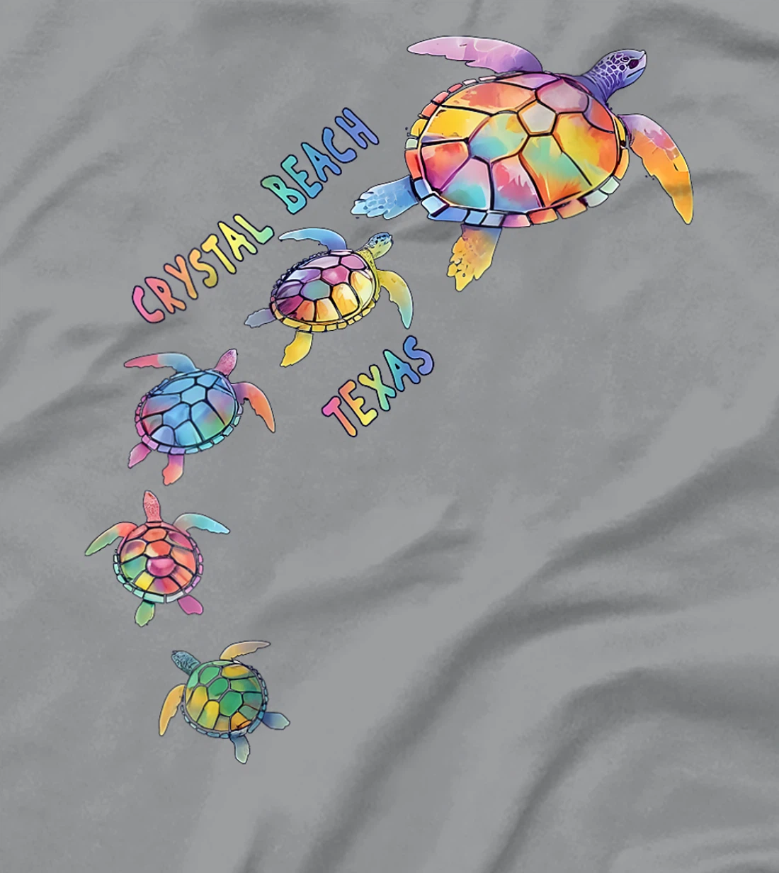 Womens Crystal Beach Texas Sea Turtle Lover Beach CB T-Shirt