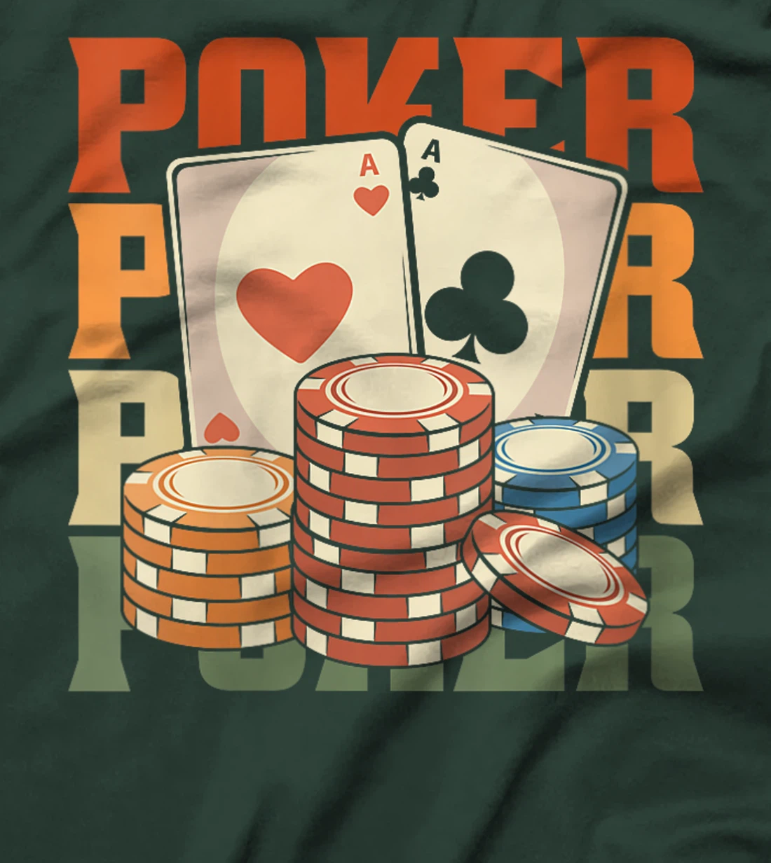 Womens Retro Poker Gambling Cards Gambler - Texas Vintage Poker T-Shirt