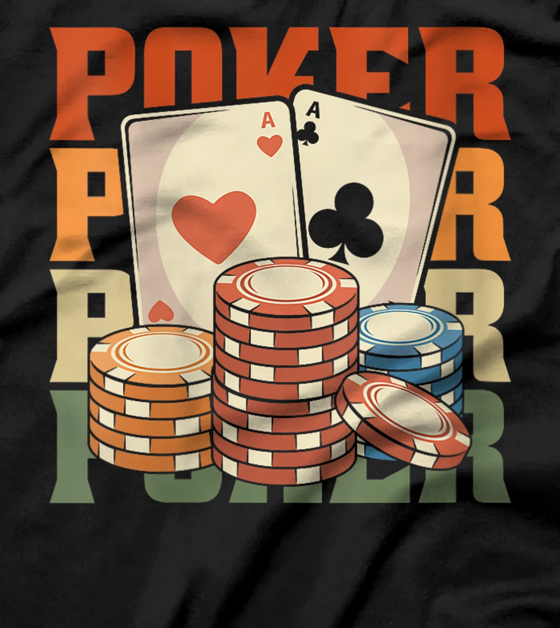 Womens Retro Poker Gambling Cards Gambler - Texas Vintage Poker T-Shirt