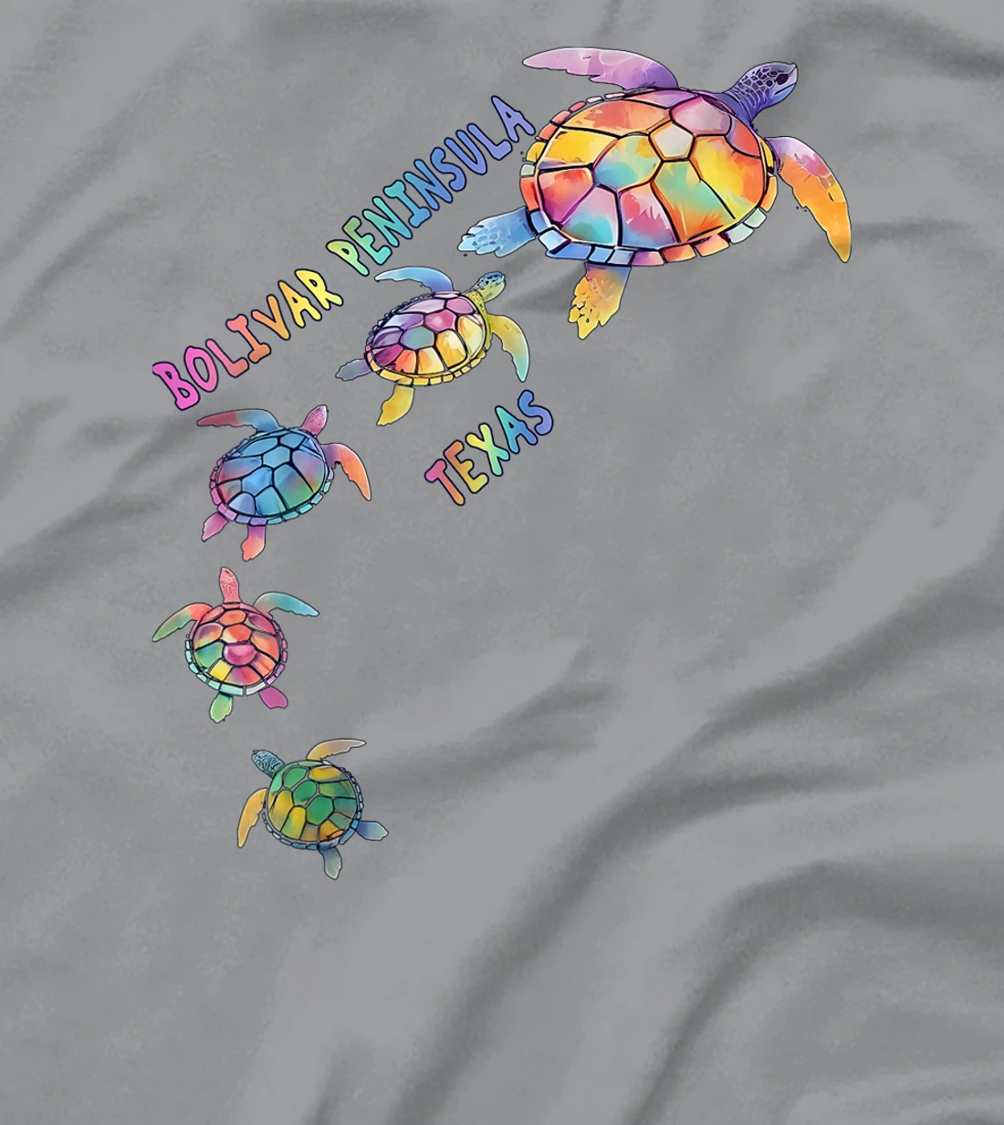 Bolivar Peninsula Texas Sea Turtle Lover Crystal Beach T-Shirt