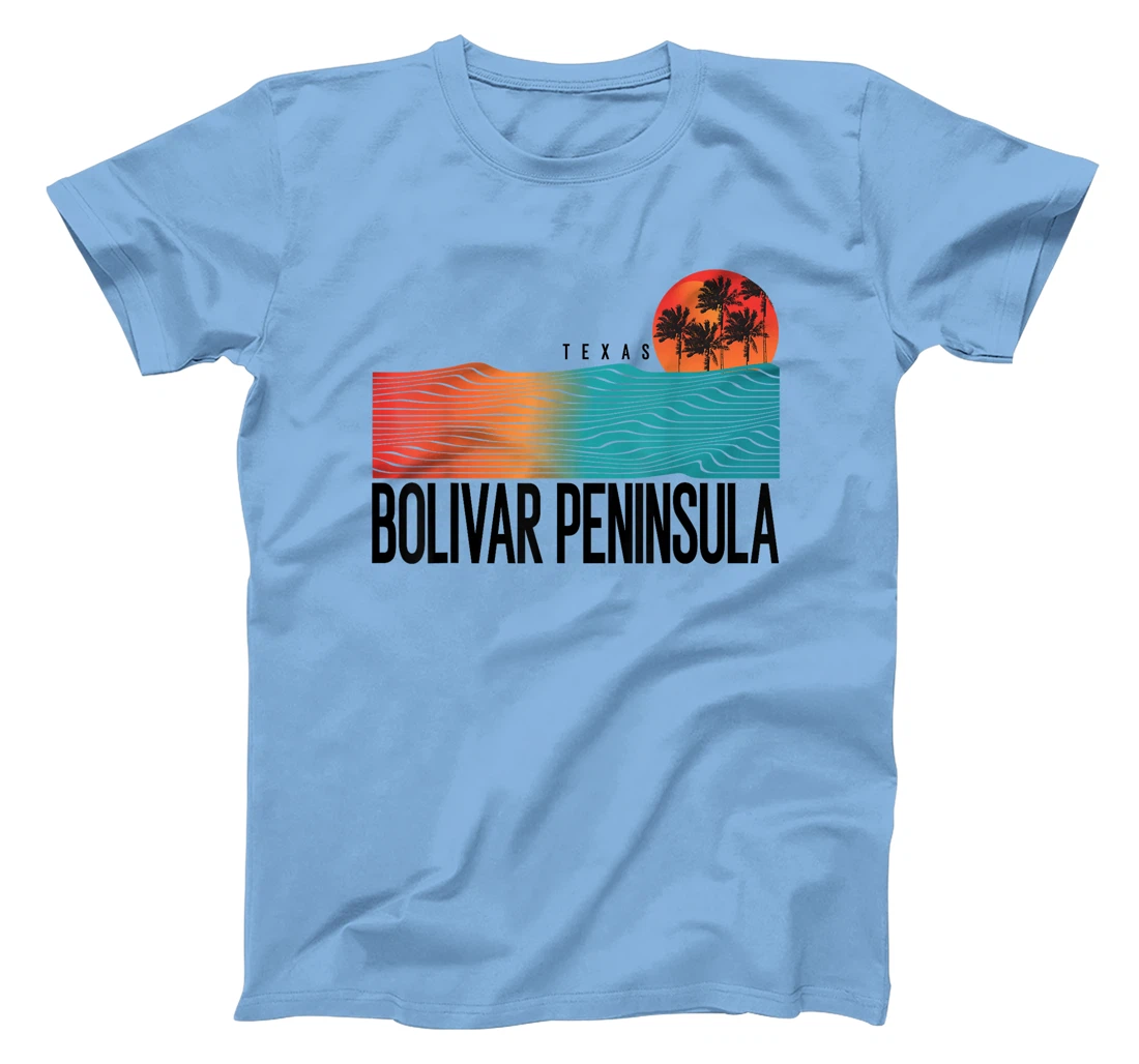 Bolivar Peninsula Texas Men Surfing Women T-Shirt