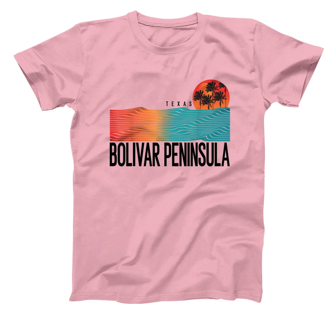 Bolivar Peninsula Texas Men Surfing Women T-Shirt