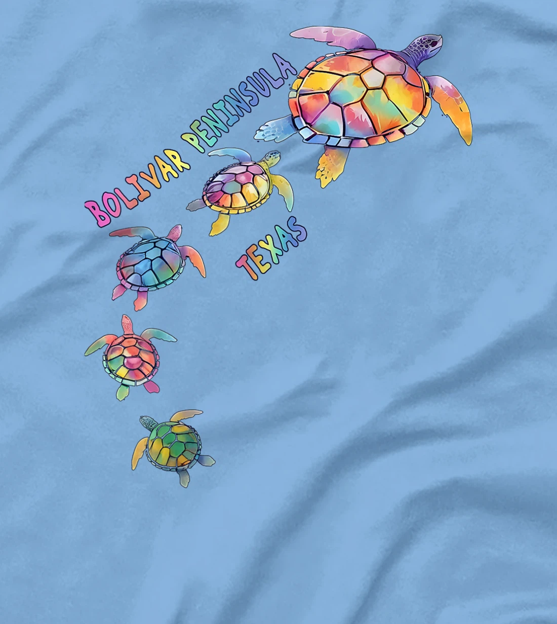 Bolivar Peninsula Texas Sea Turtle Lover Crystal Beach T-Shirt