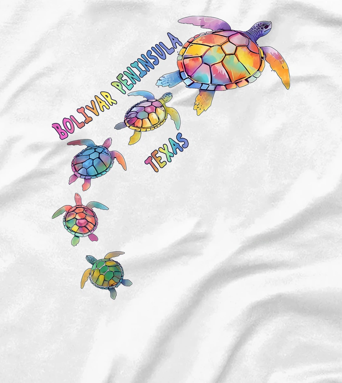 Bolivar Peninsula Texas Sea Turtle Lover Crystal Beach T-Shirt