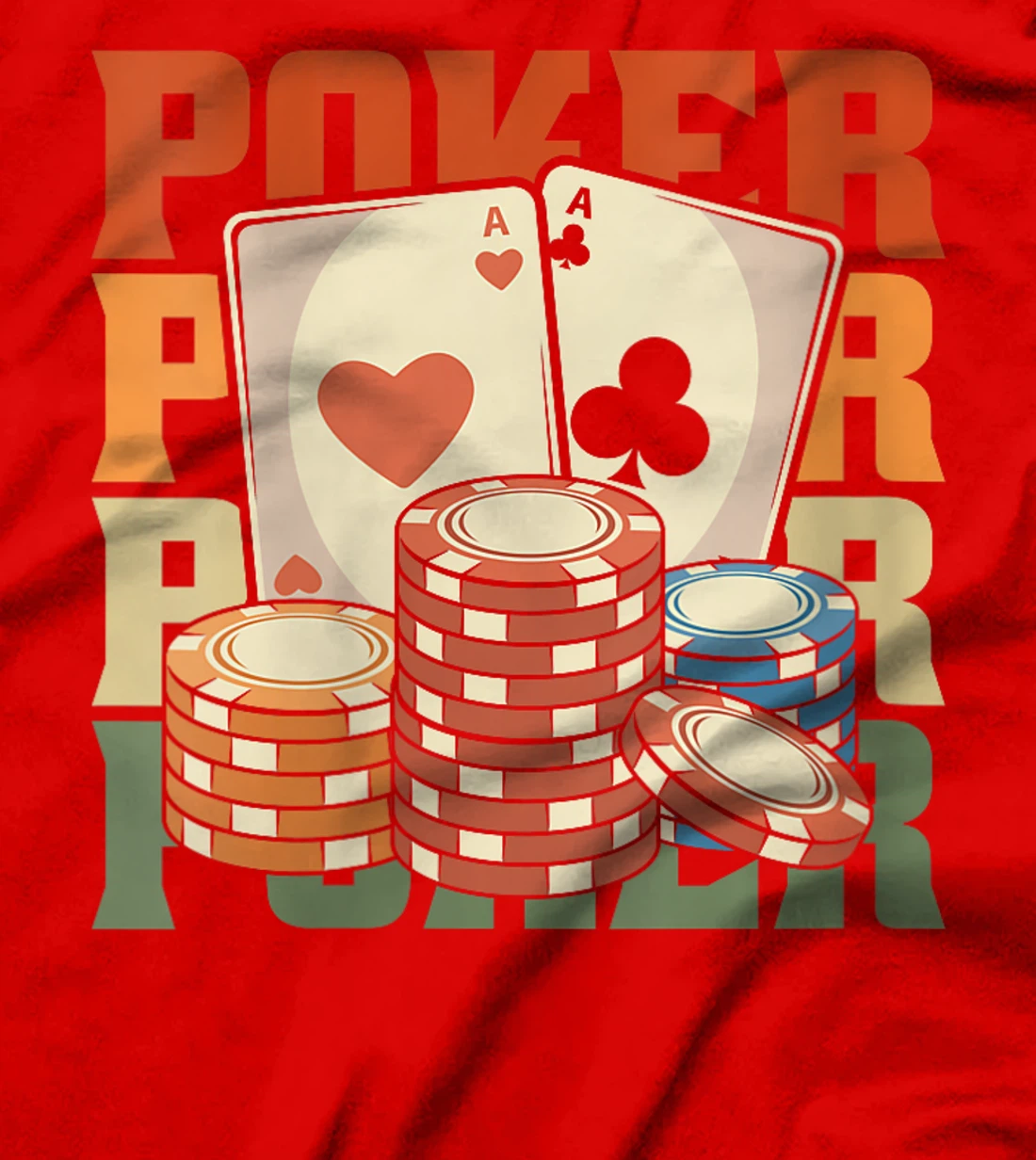 Womens Retro Poker Gambling Cards Gambler - Texas Vintage Poker T-Shirt