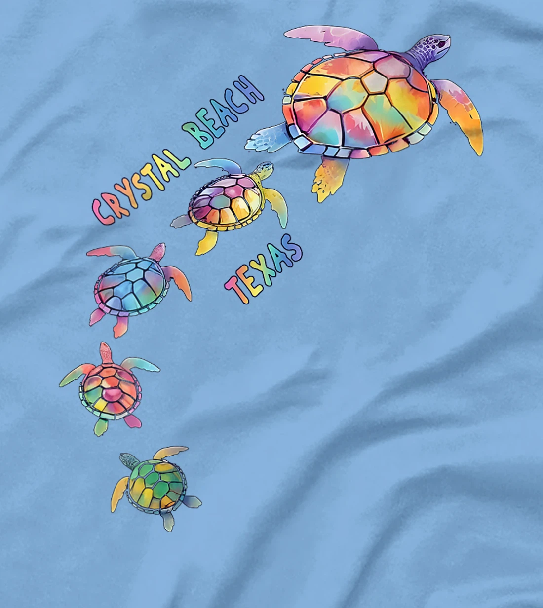 Womens Crystal Beach Texas Sea Turtle Lover Beach CB T-Shirt