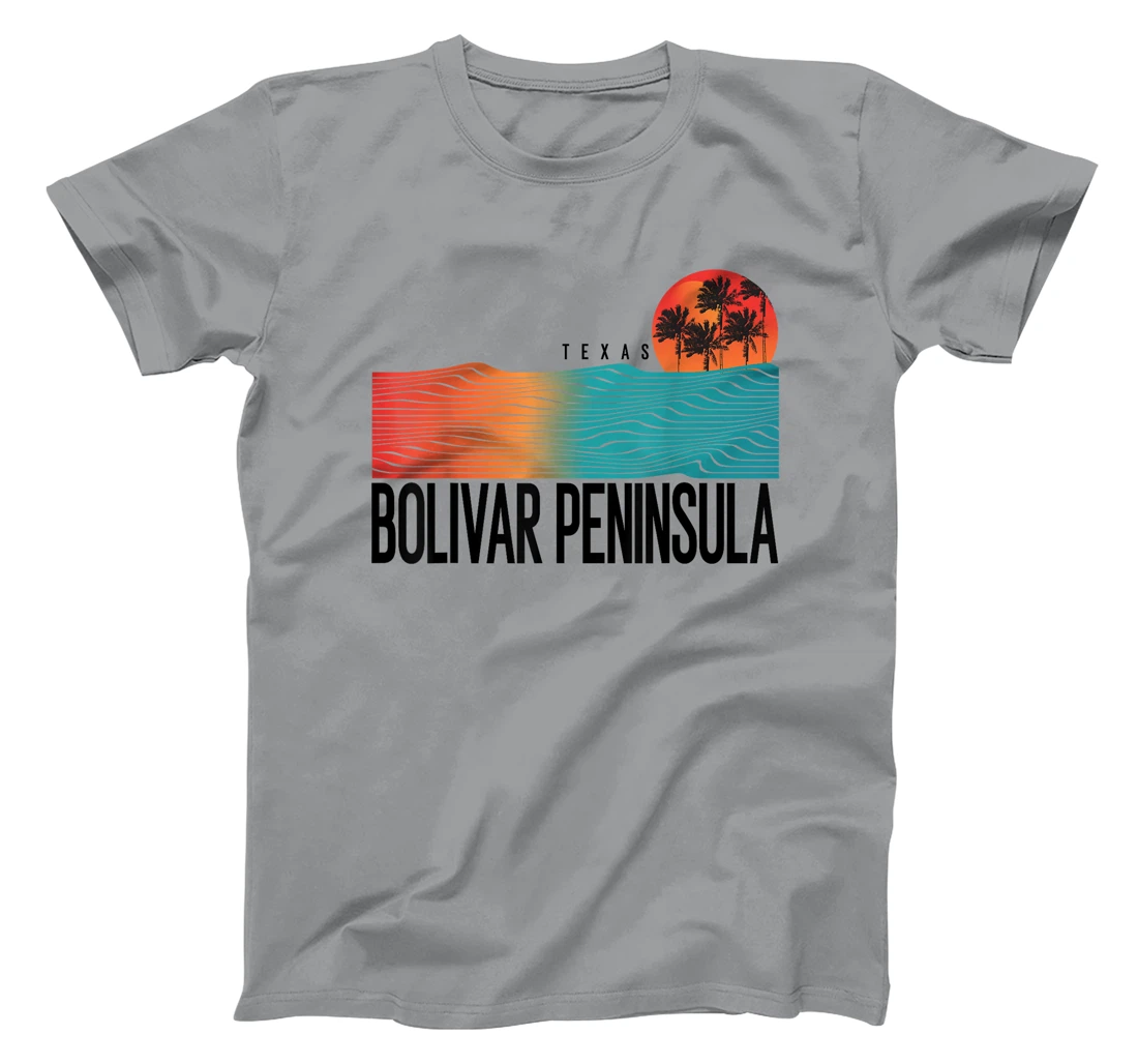Bolivar Peninsula Texas Men Surfing Women T-Shirt