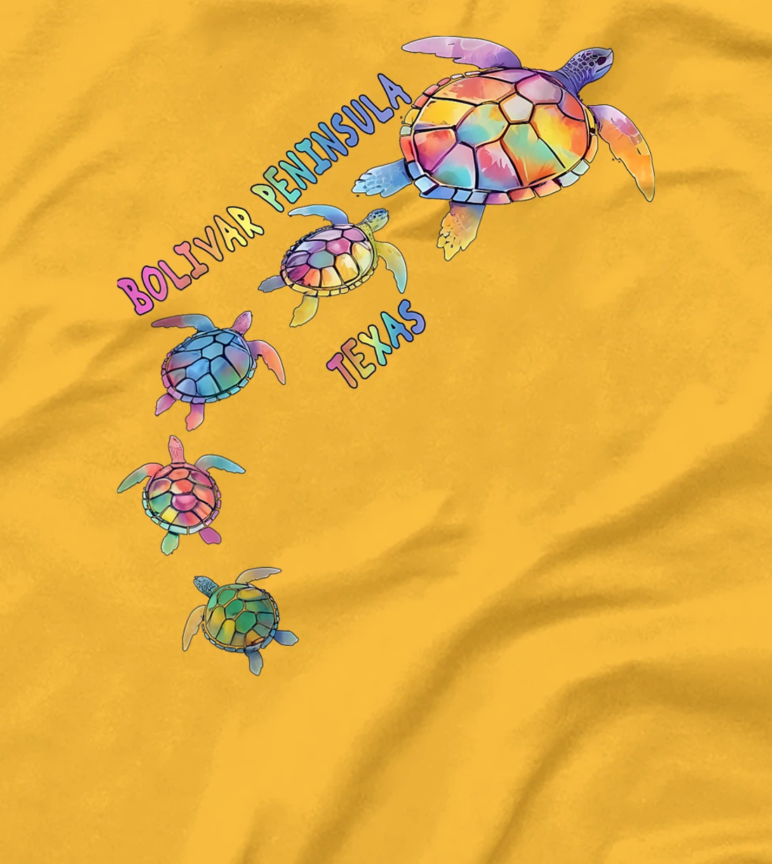 Bolivar Peninsula Texas Sea Turtle Lover Crystal Beach T-Shirt