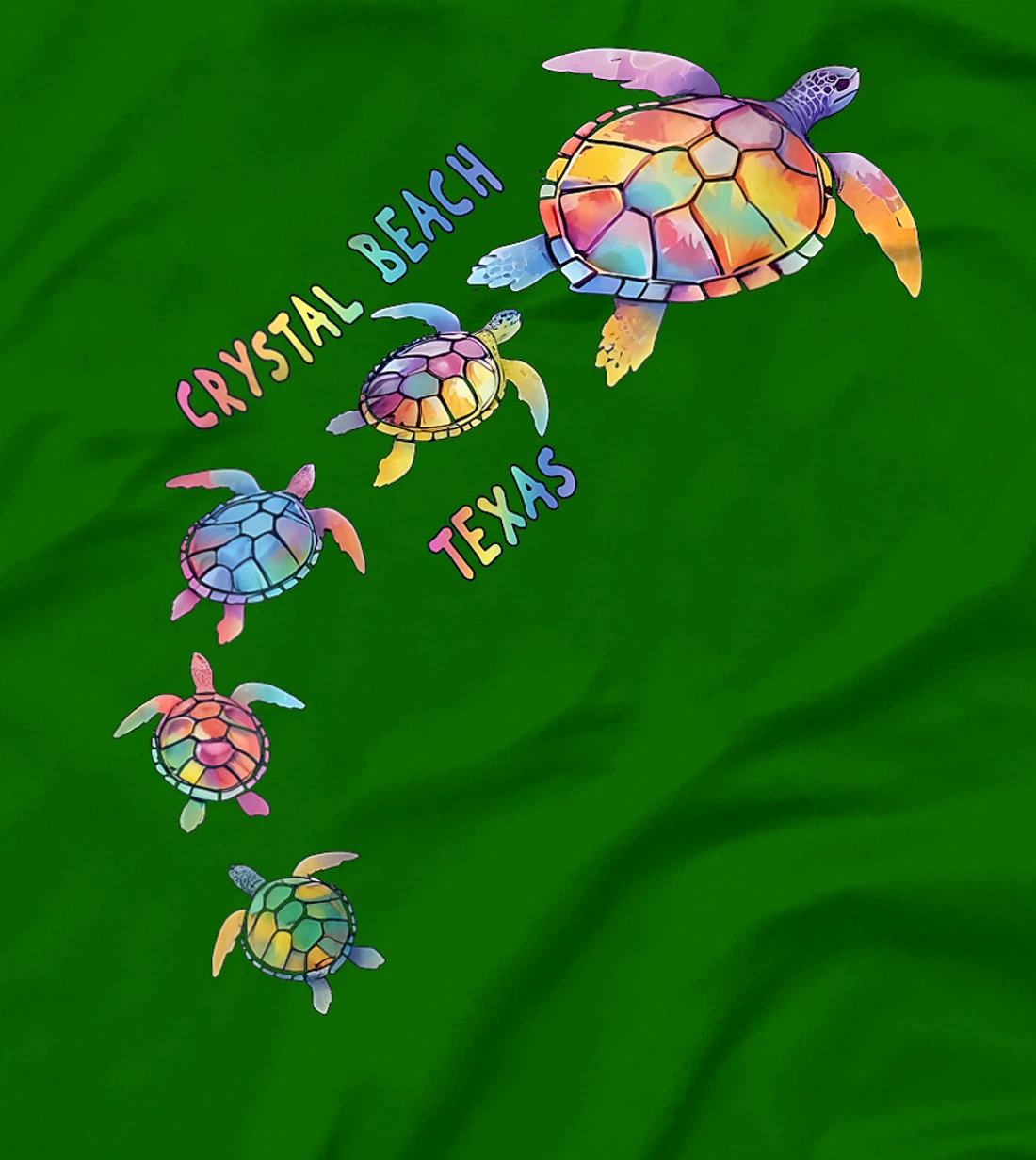Womens Crystal Beach Texas Sea Turtle Lover Beach CB T-Shirt