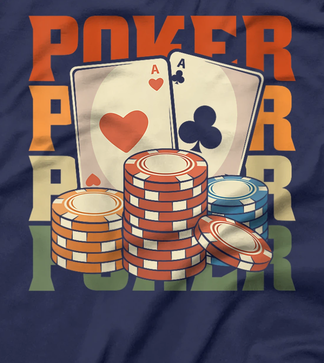Womens Retro Poker Gambling Cards Gambler - Texas Vintage Poker T-Shirt