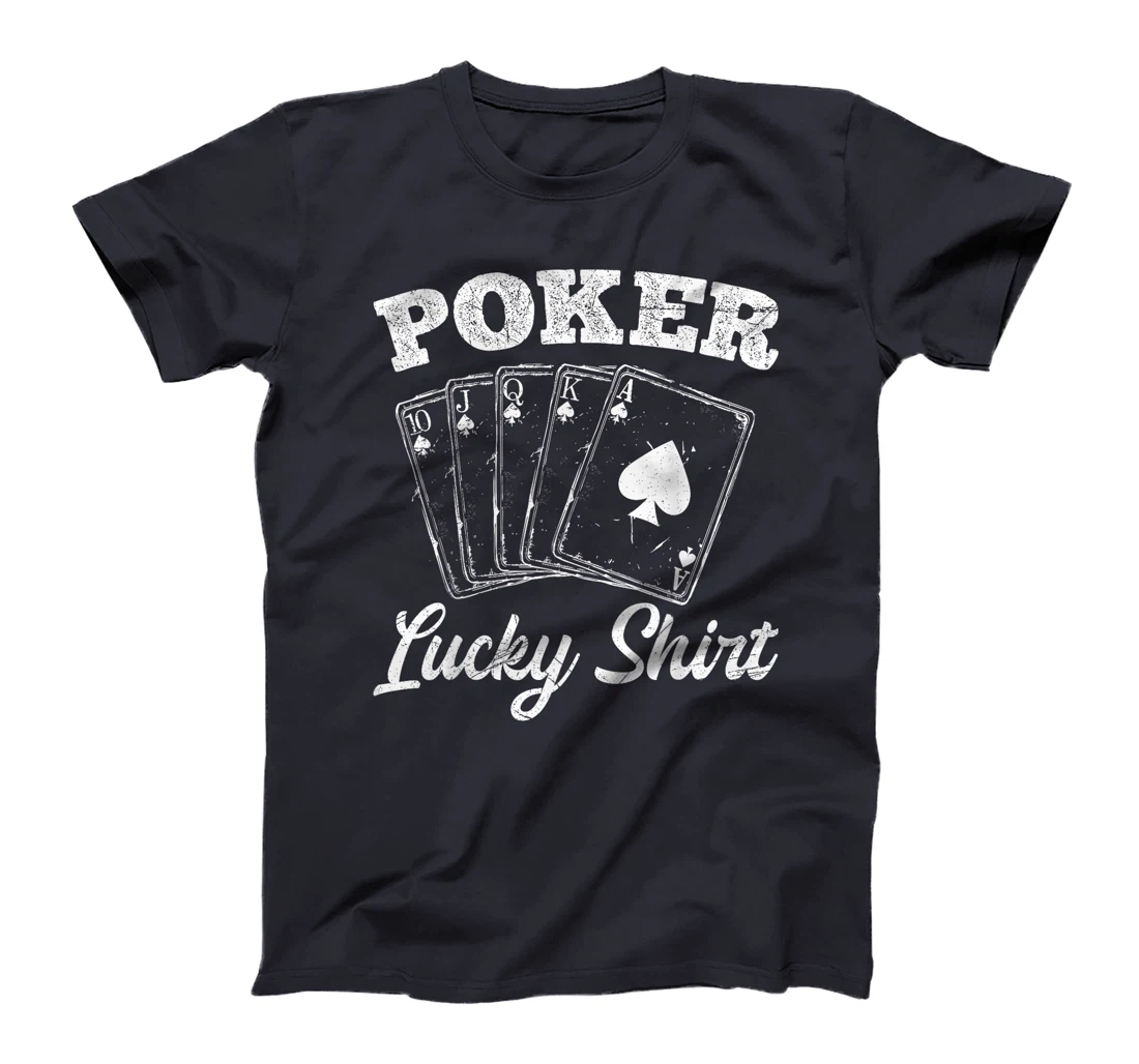 Womens Poker Player POKER LUCKY SHIRT Texas Holdem Poker Tournament T-Shirt