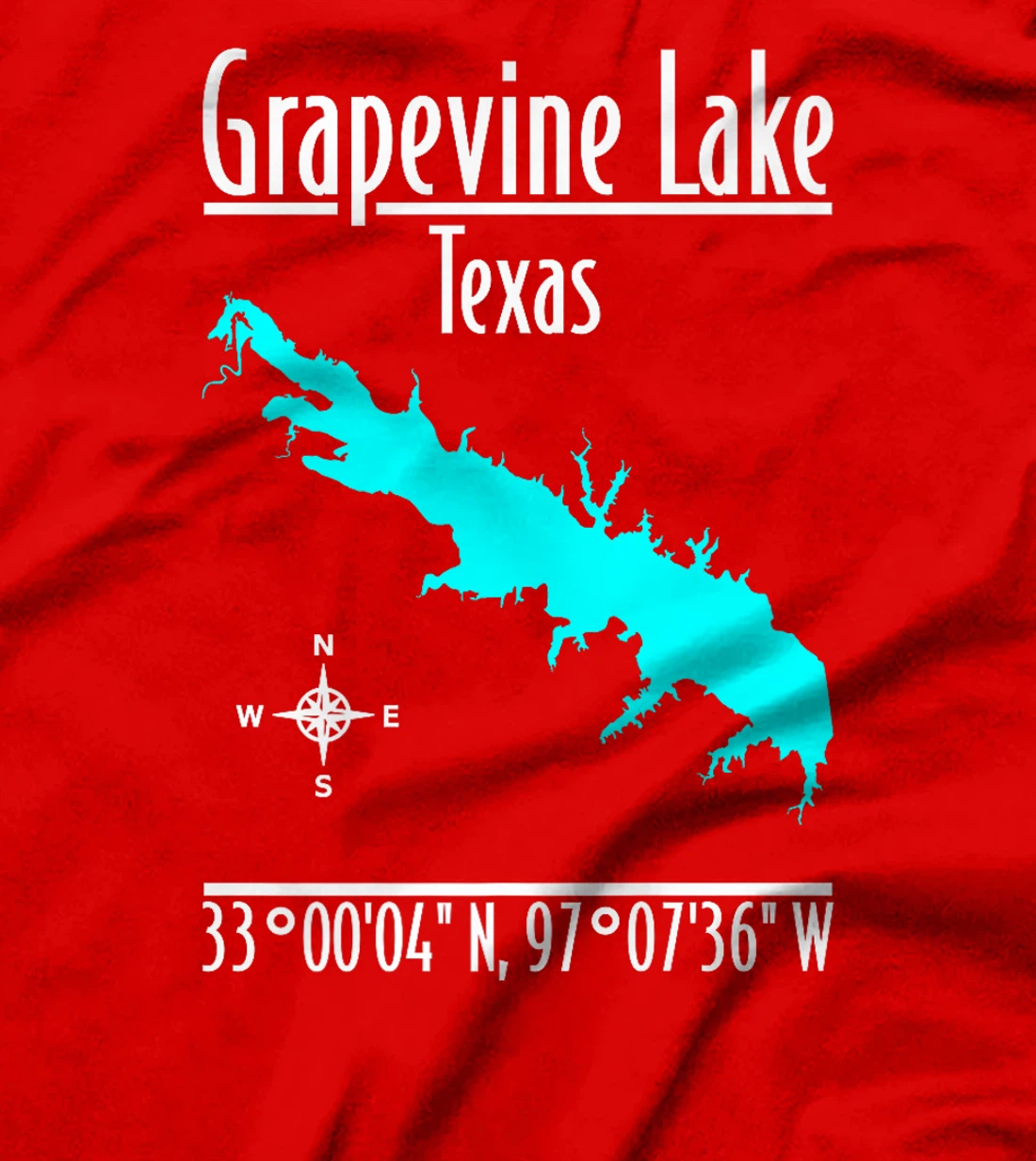 Modern Grapevine Lake - Texas Premium T-Shirt