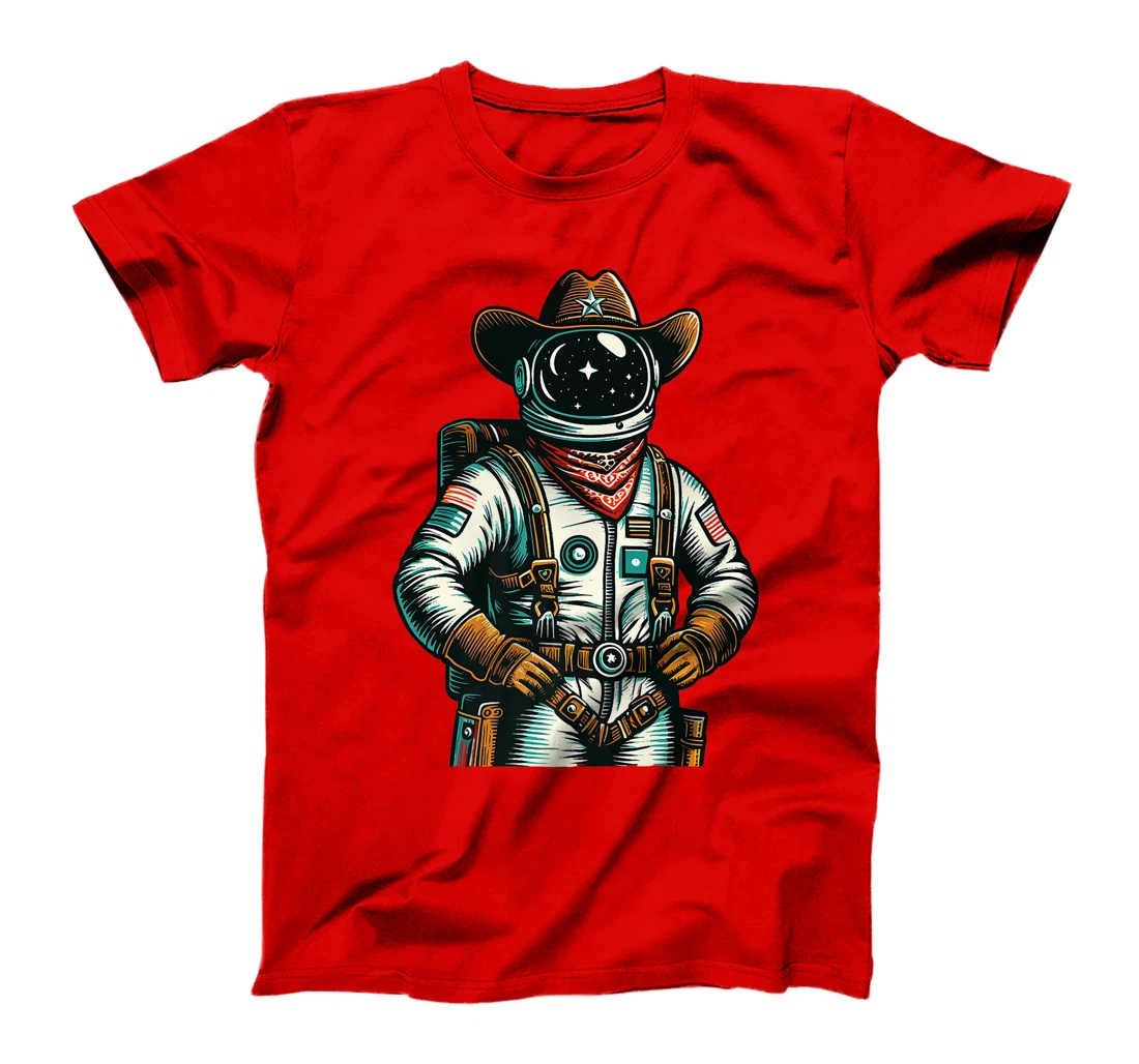 Western Rodeo Cowboy Hat Astronaut Texas Animals Premium T-Shirt