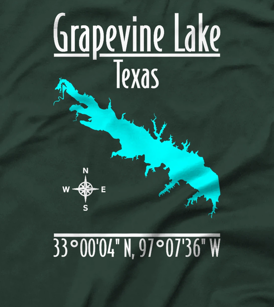 Modern Grapevine Lake - Texas Premium T-Shirt