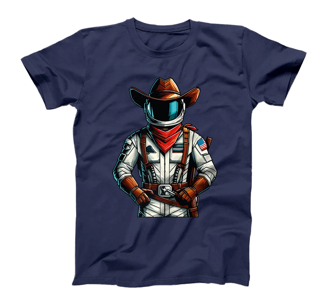 Western Rodeo Cowboy Hat Astronaut Texas Animals Premium T-Shirt