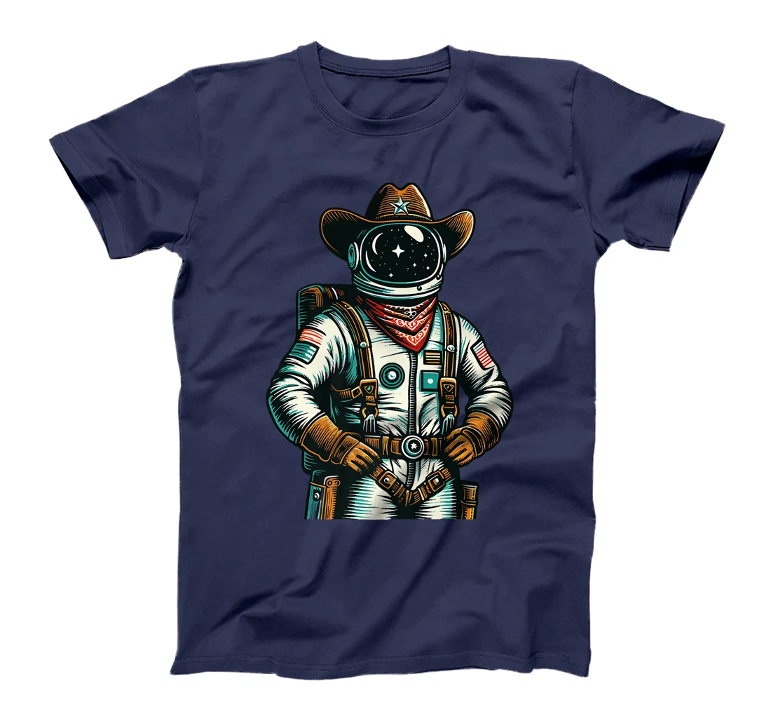 Western Rodeo Cowboy Hat Astronaut Texas Animals Premium T-Shirt